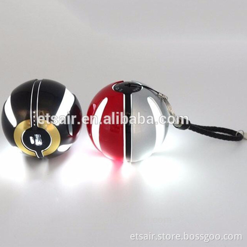 Wholesale Real Capacity 6000mah Customized Pokemon Go Game Power bank Portable Charger cartoon creative Magic Ball